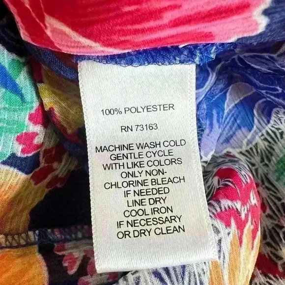 New! Cupio Sheer Floral Cover-Up Swim Tunic Blouse - Picture 5 of 7